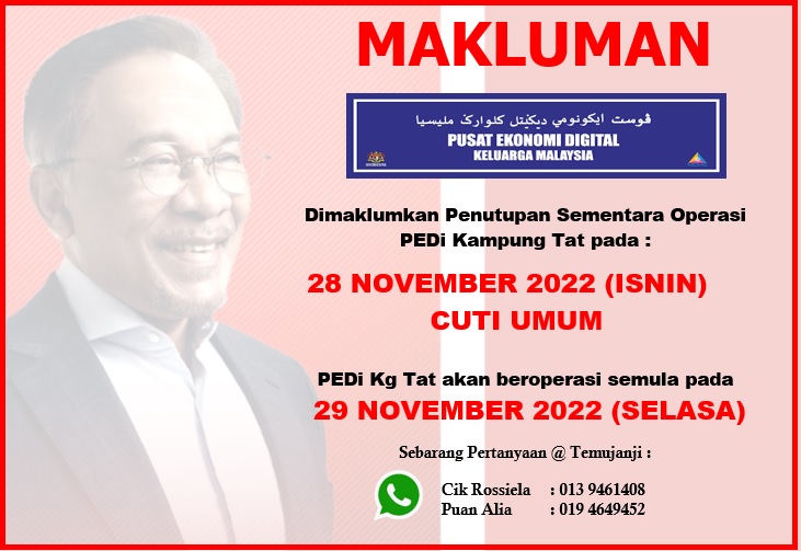 NOTIS PENUTUPAN PEDi 28 NOV 2022
